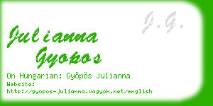 julianna gyopos business card