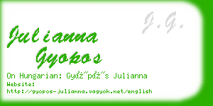 julianna gyopos business card